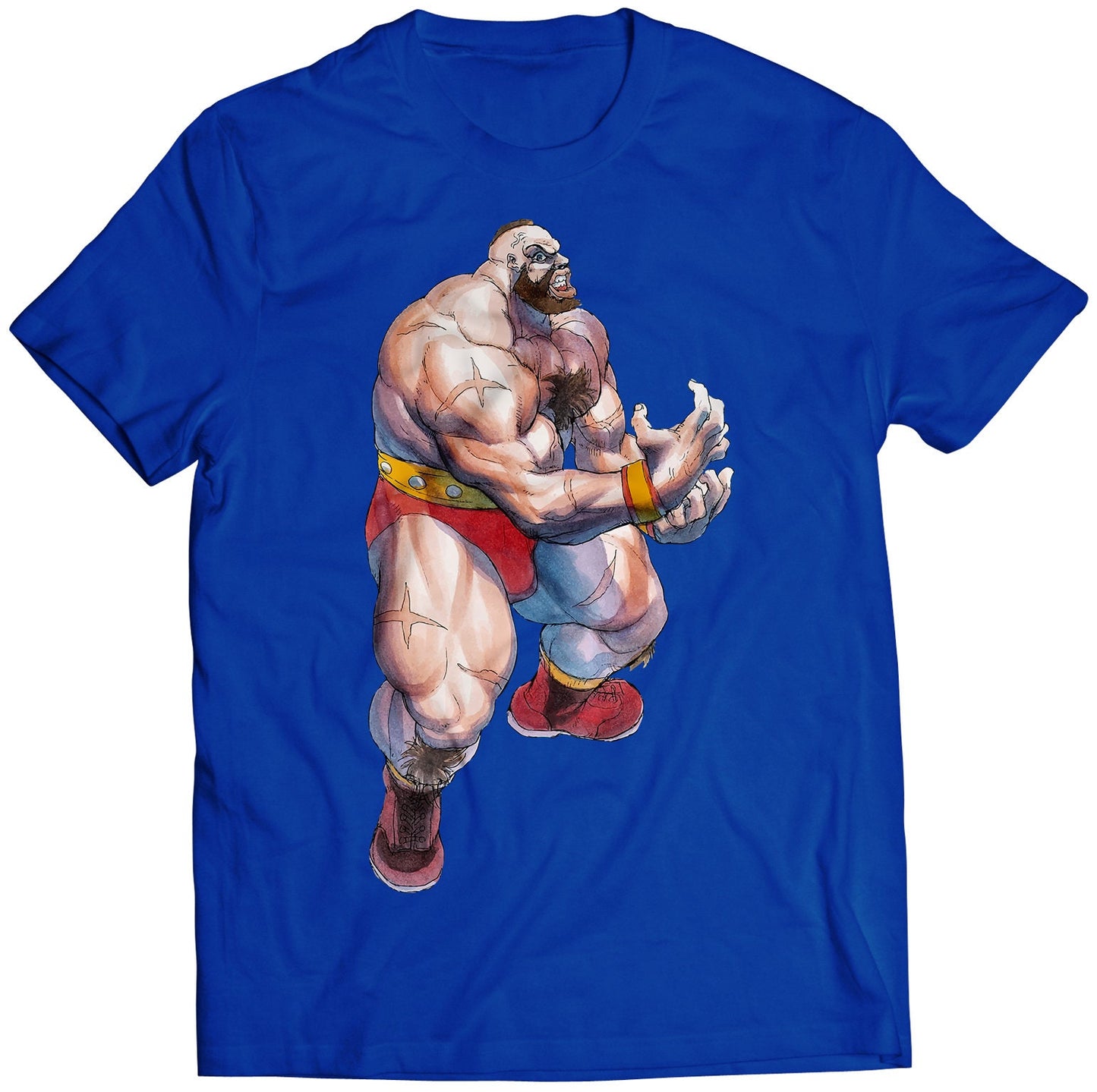 Zangief Grappler Super Street Fighting 2 Turbo Premium Unisex T-shirt (Vectorized Design)