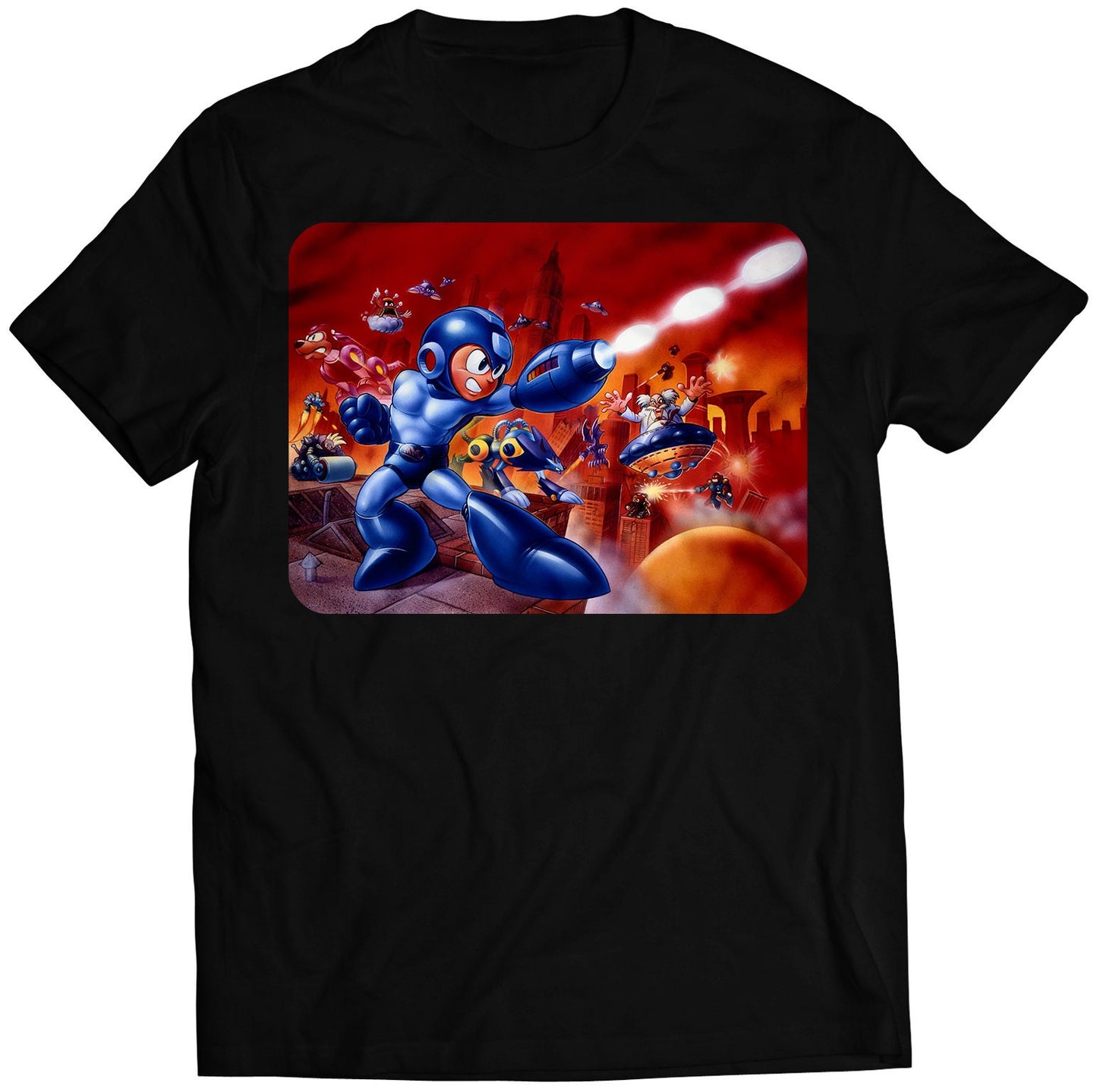 Mega Boy 7 Rockboy VII Premium Unisex T-shirt (Vectorized Design)