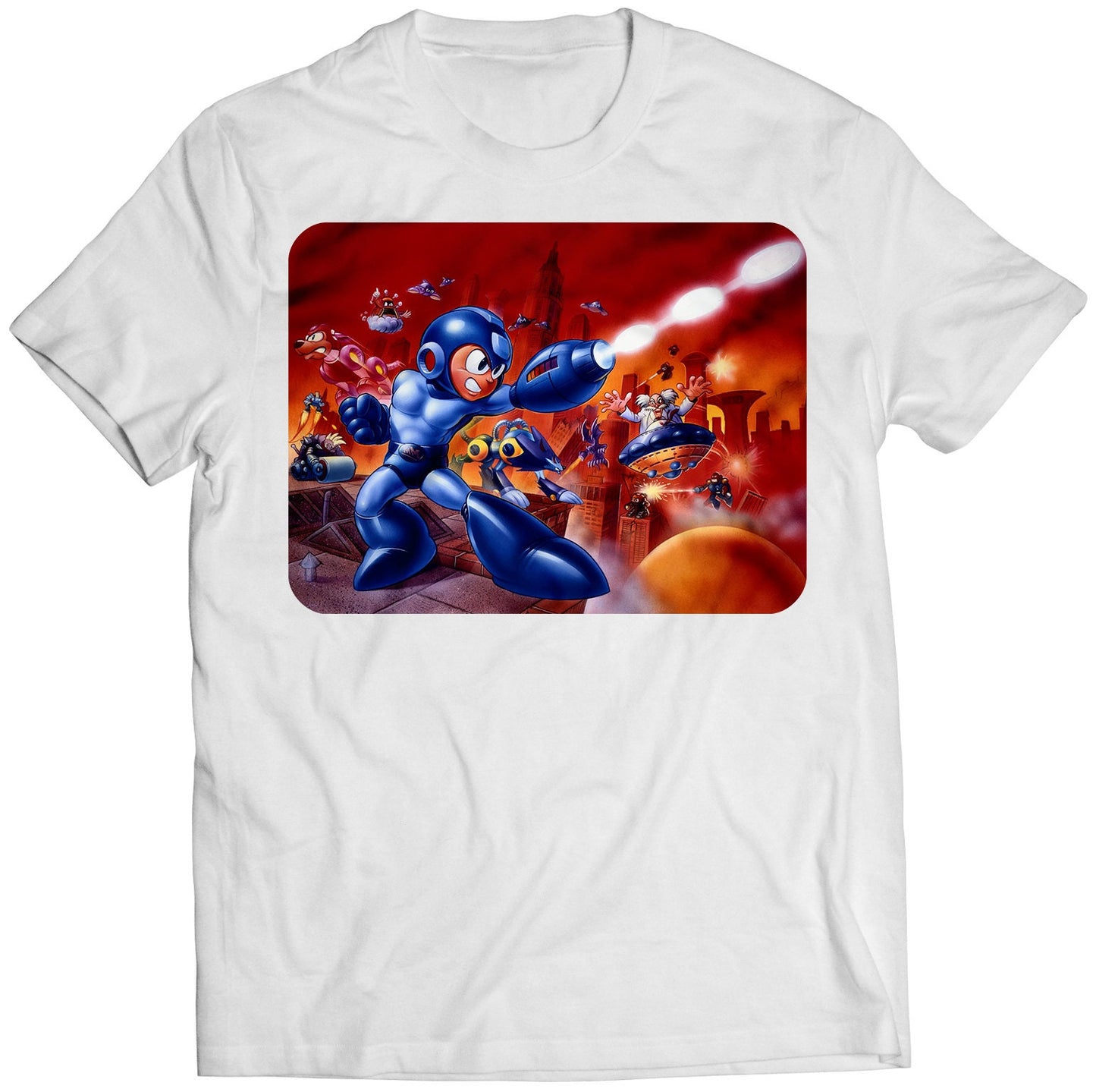 Mega Boy 7 Rockboy VII Premium Unisex T-shirt (Vectorized Design)