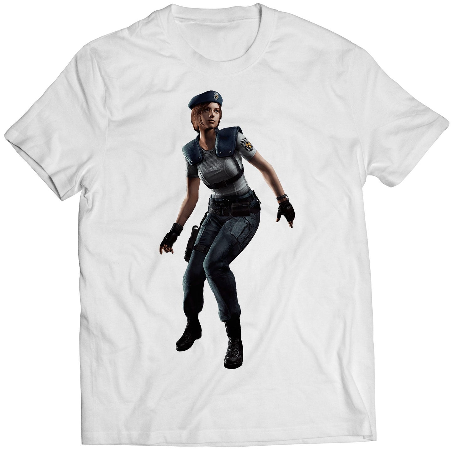 Jill Valentine Biohazard Residence Evil Remake Premium Unisex T-shirt (Vectorized Design)