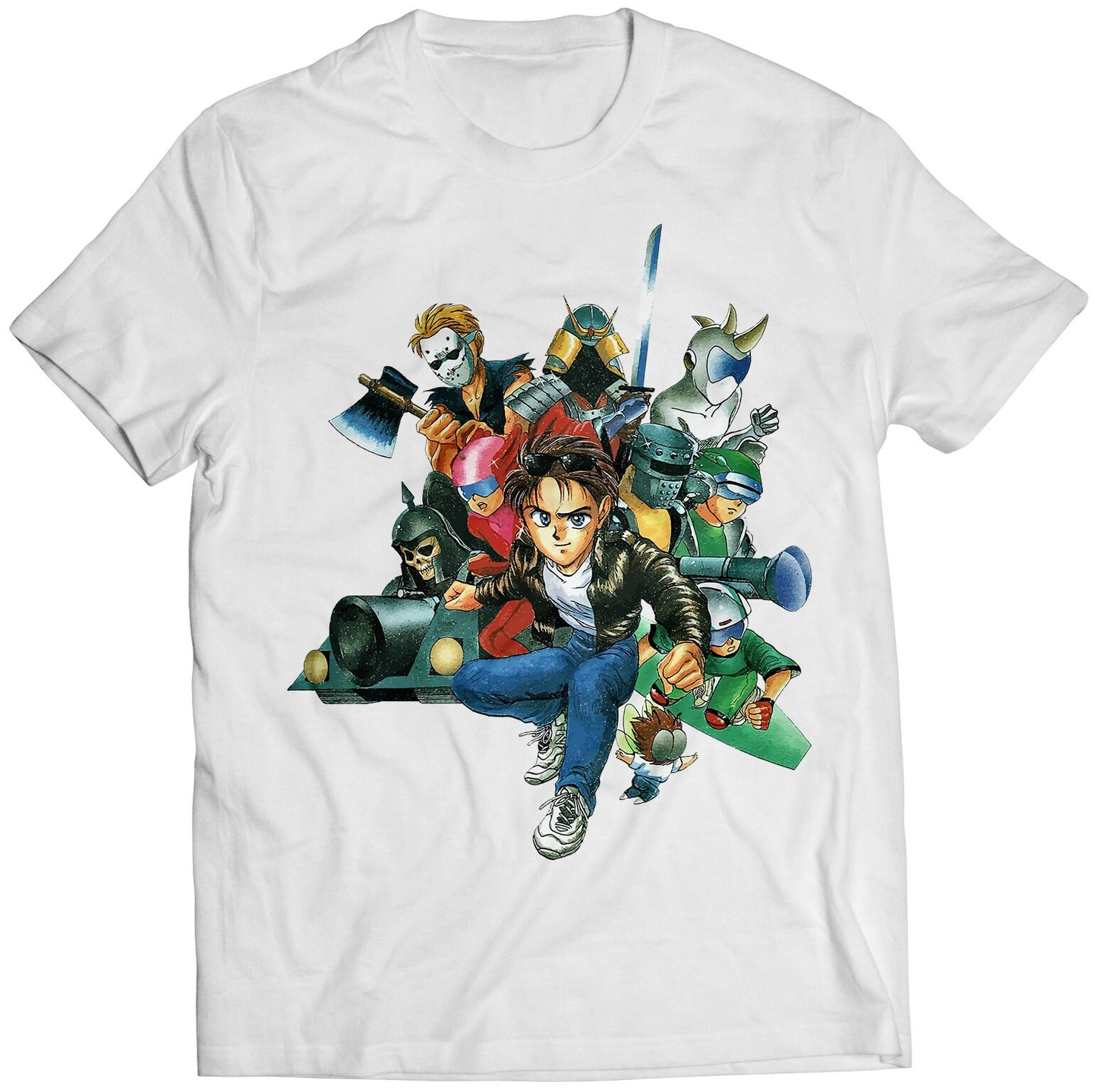 Kiddy Chemeleon Japanese Premium Unisex T-shirt (Vectorized Design)