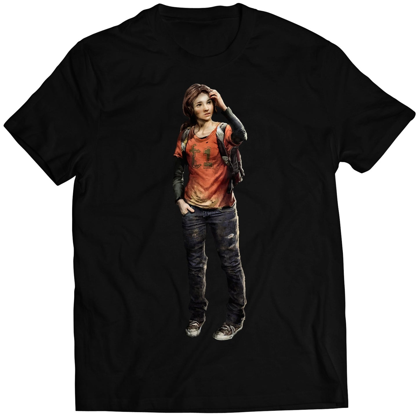 Young Ellie Williams TLOU Premium Unisex T-shirt (Vectorized Design)