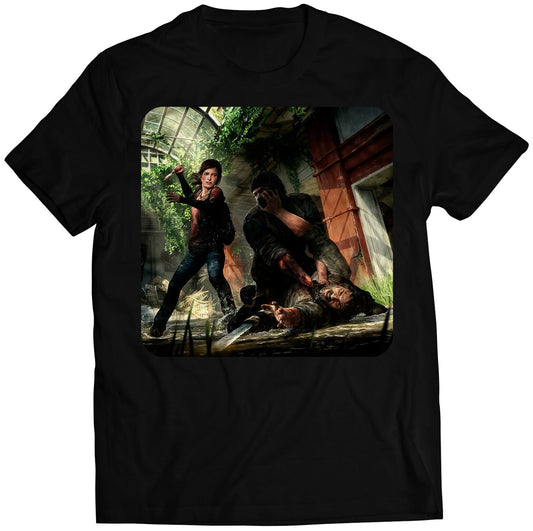 Ellie Saves Joel TLOU Premium Unisex T-shirt (Vectorized Design)