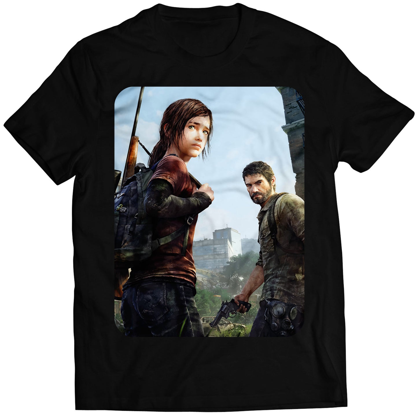 Ellie & Joel Surviving TLOU Premium Unisex T-shirt (Vectorized Design)