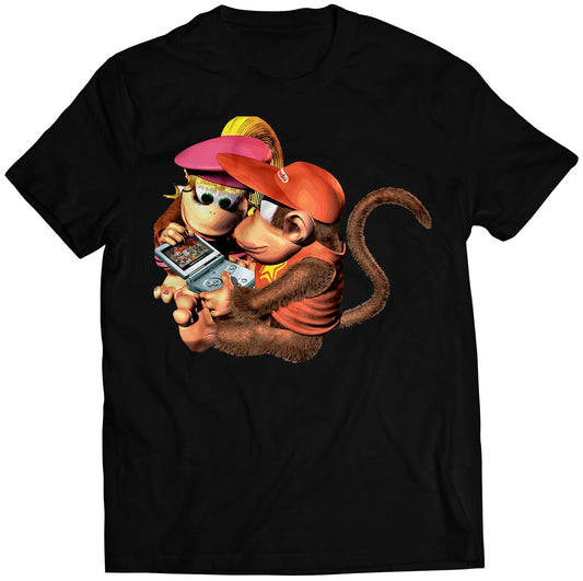 Diddy & Dixie Playing DKC Premium Unisex T-shirt (Vectorized Design)