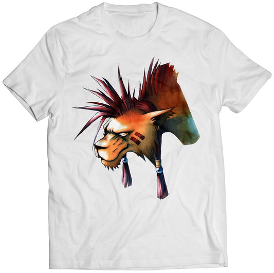 Red XIII Portrait FF7 VII Premium Unisex T-shirt (Vectorized Design)