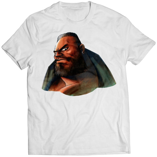 Barret Wallace Portrait FF7 VII Premium Unisex T-shirt (Vectorized Design)