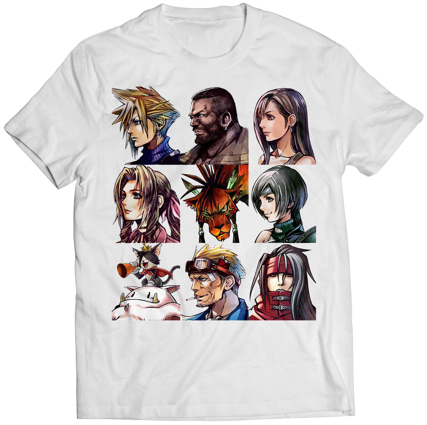 FF7 VII G-Bike Portraits Premium Unisex T-shirt (Vectorized Design)