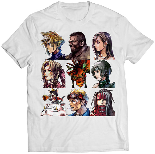 FF7 VII G-Bike Portraits Premium Unisex T-shirt (Vectorized Design)
