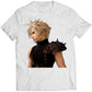 Cloud Bust Portrait FF VII Remake Premium Unisex T-shirt (Vectorized Design)