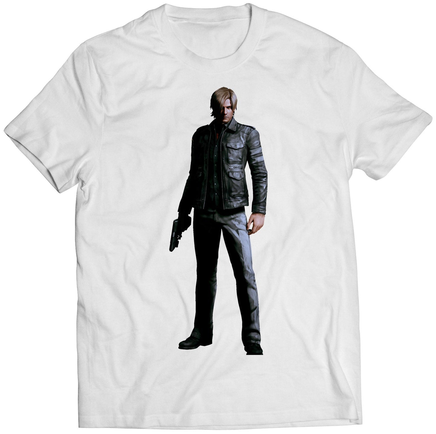 Leon Kennedy Biohazard VI Residence Evil 6 Premium Unisex T-shirt (Vectorized Design)