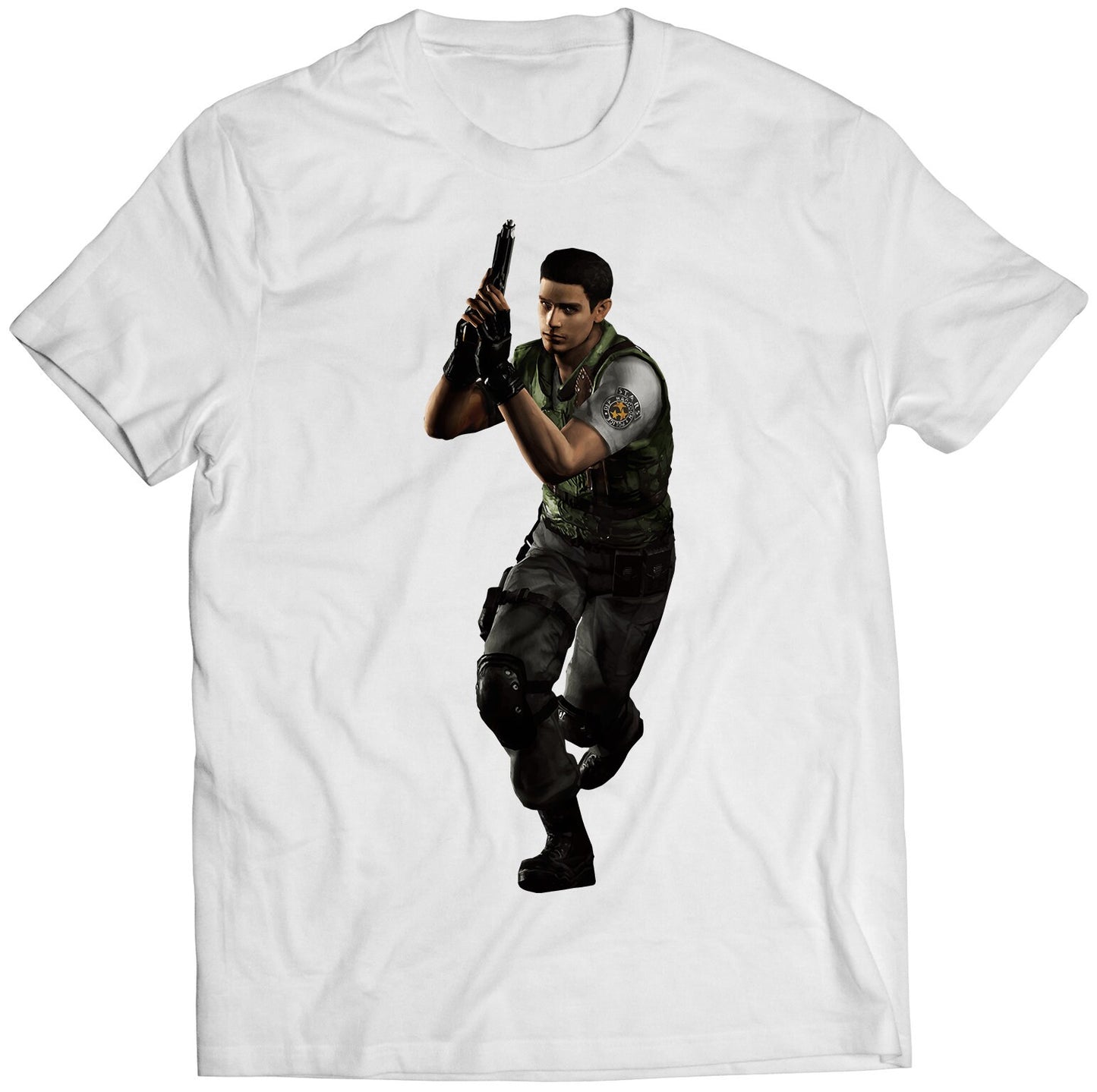 Chris Redfield Biohazard Residence Evil Remake Premium Unisex T-shirt (Vectorized Design)