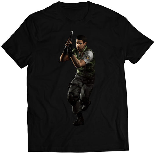 Chris Redfield Biohazard Residence Evil Remake Premium Unisex T-shirt (Vectorized Design)