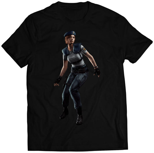 Jill Valentine Biohazard Residence Evil Remake Premium Unisex T-shirt (Vectorized Design)