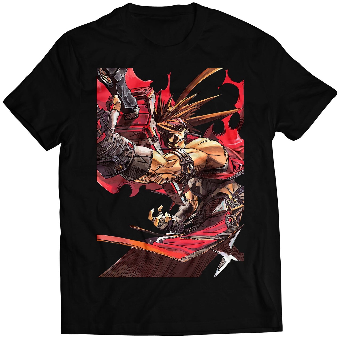 Sol Badguy Illustration GGI Premium Unisex T-shirt (Vectorized Design)