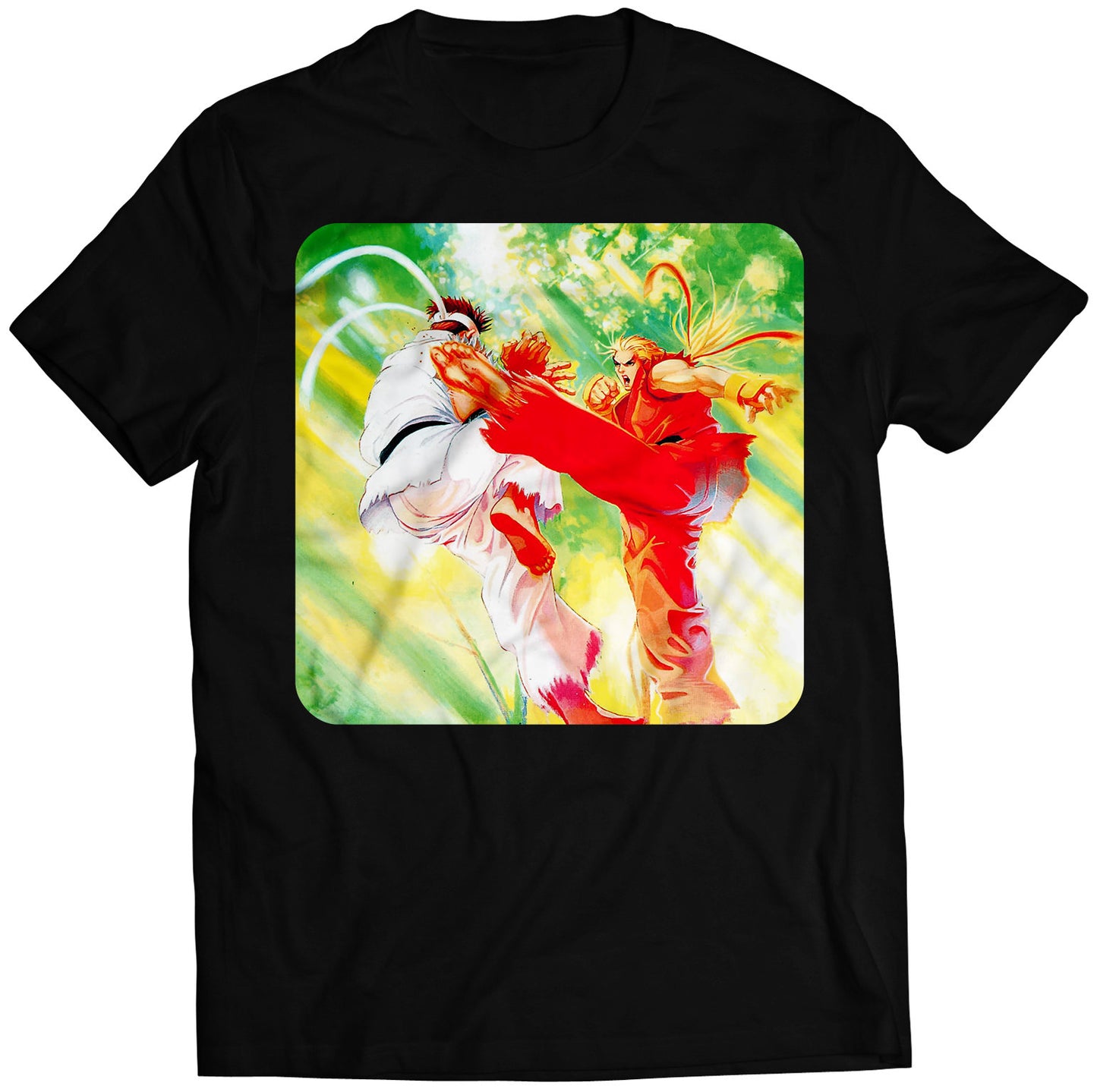 Ken VS Ryu Alpha Warrior Dreams Premium Unisex T-shirt (Vectorized Design)