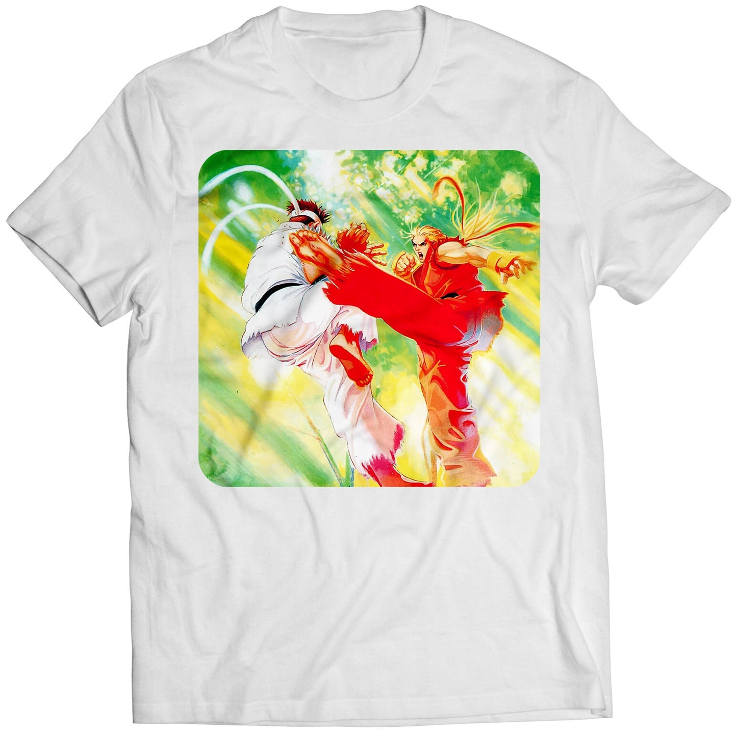 Ken VS Ryu Alpha Warrior Dreams Premium Unisex T-shirt (Vectorized Design)