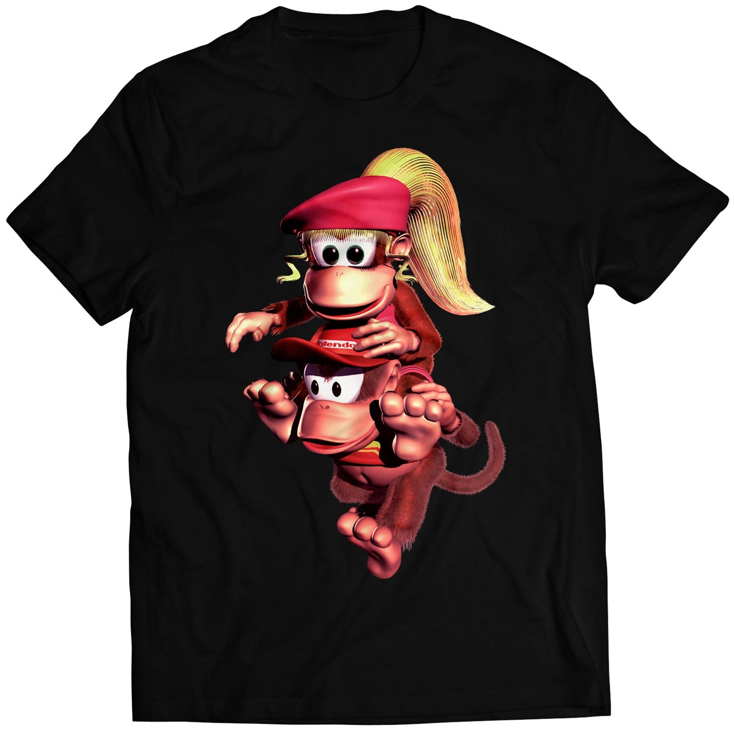 Diddy Carrying Dixie Kong Premium Unisex T-shirt (Vectorized Design)