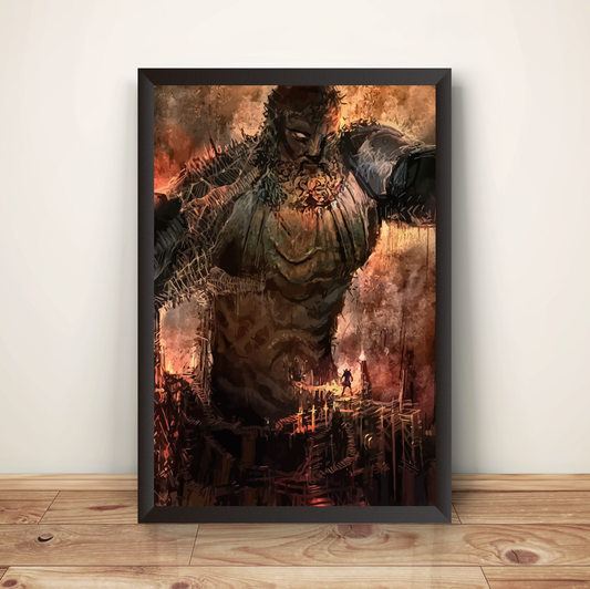 Colossus Of Rhodes GOW2 Premium Poster (Vectorized Design)