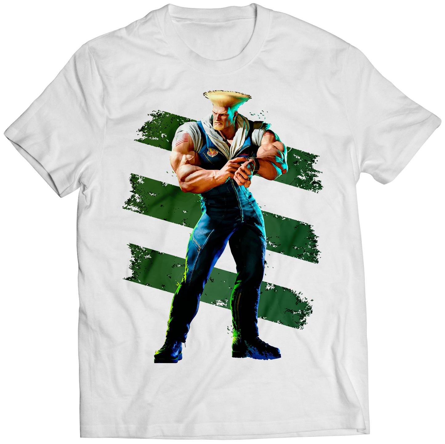 Guile SF6 Premium Unisex T-shirt (Vectorized Design)