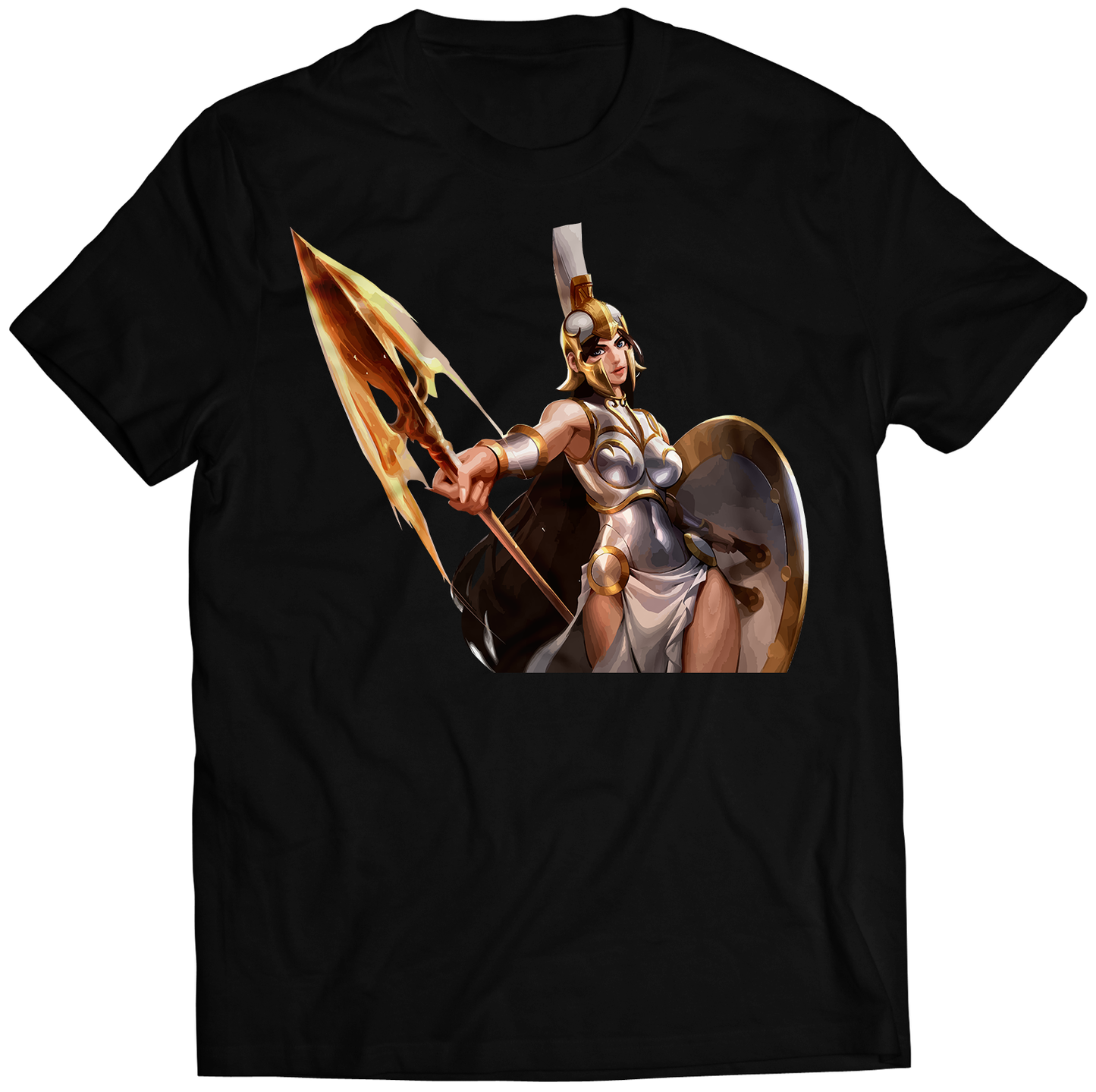 Athena Duel Fighter Premium Unisex T-shirt (Vectorized Design)