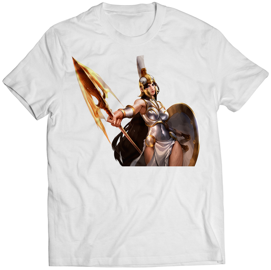 Athena Duel Fighter Premium Unisex T-shirt (Vectorized Design)