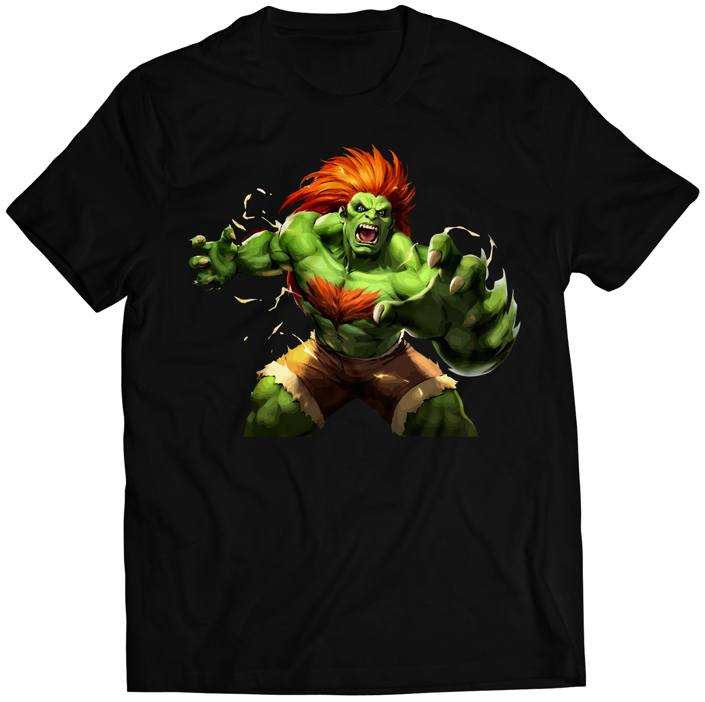 Blanka Duel Fighter Premium Unisex T-shirt (Vectorized Design)