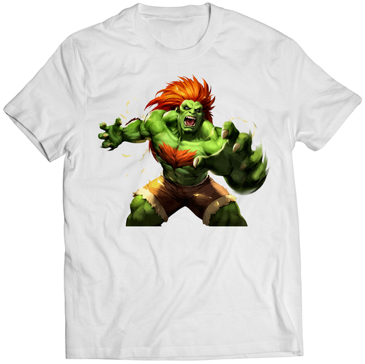 Blanka Duel Fighter Premium Unisex T-shirt (Vectorized Design)