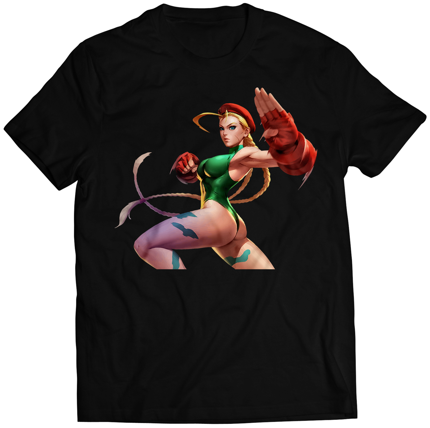 Cammy V1 Duel Fighter Premium Unisex T-shirt (Vectorized Design)