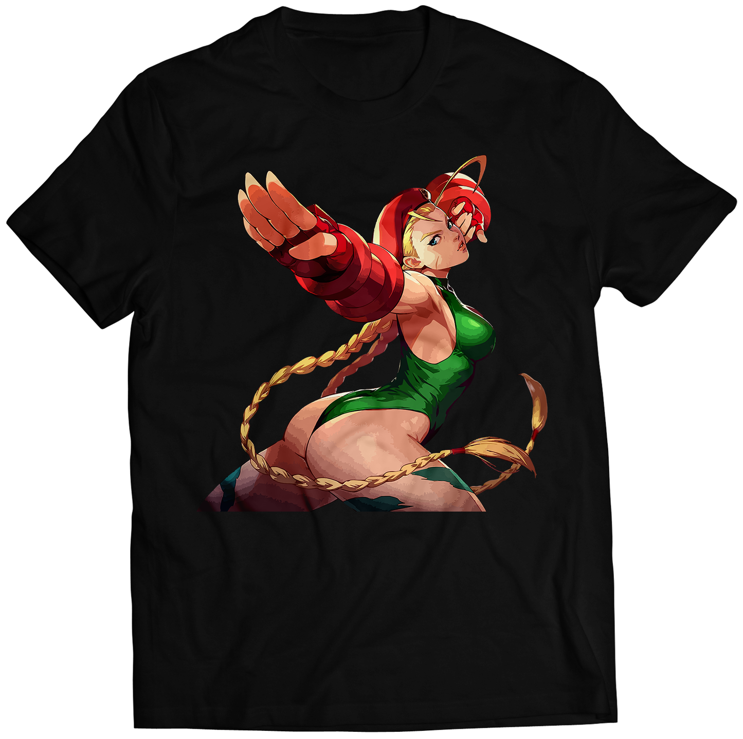 Cammy V3 promo art Duel Fighter Premium Unisex T-shirt (Vectorized Design)