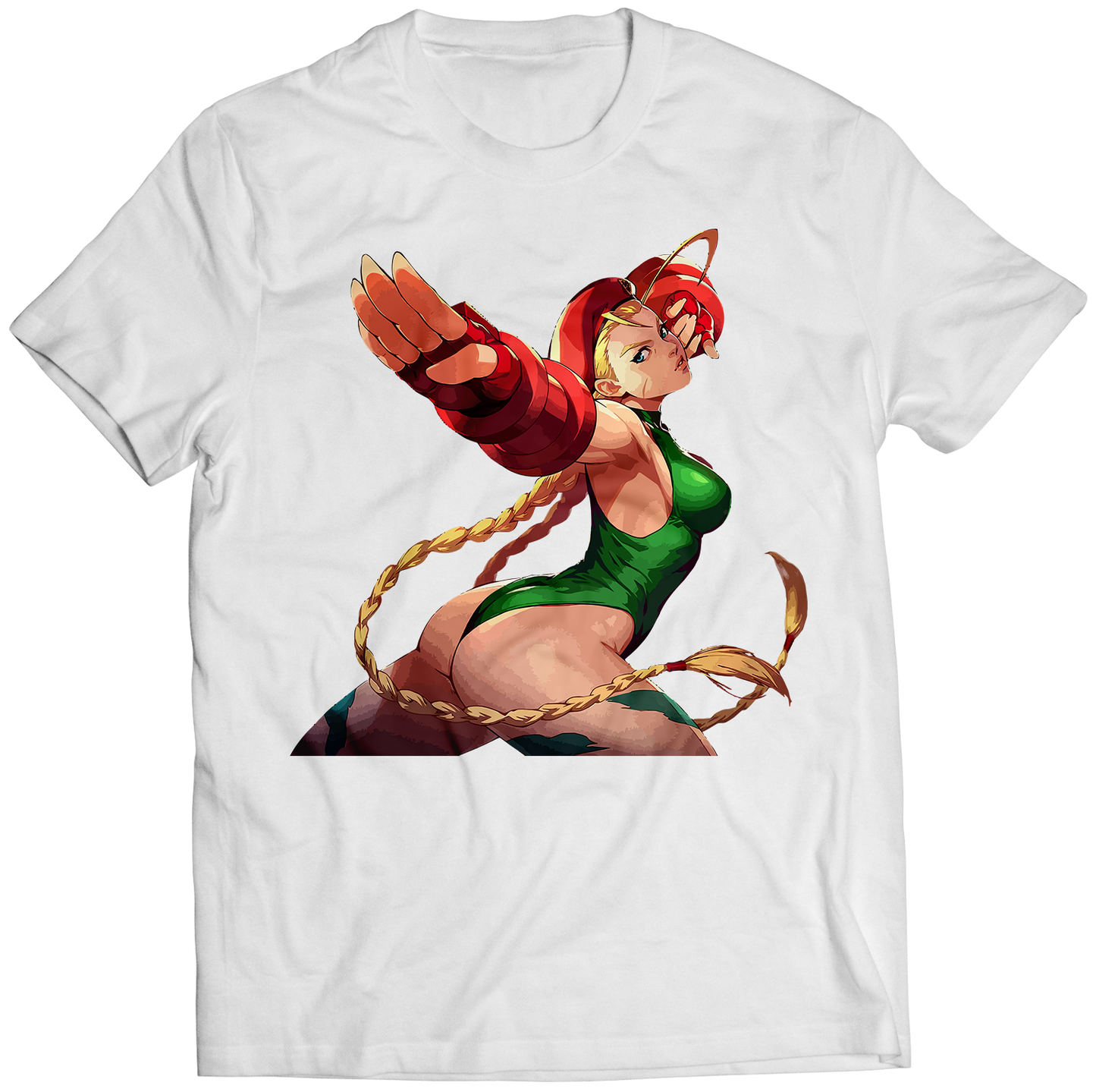 Cammy V3 promo art Duel Fighter Premium Unisex T-shirt (Vectorized Design)