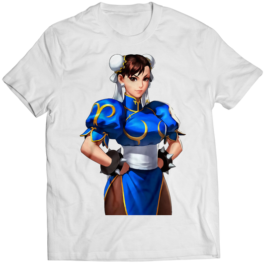 Chun li V2 Duel Fighter Premium Unisex T-shirt (Vectorized Design)