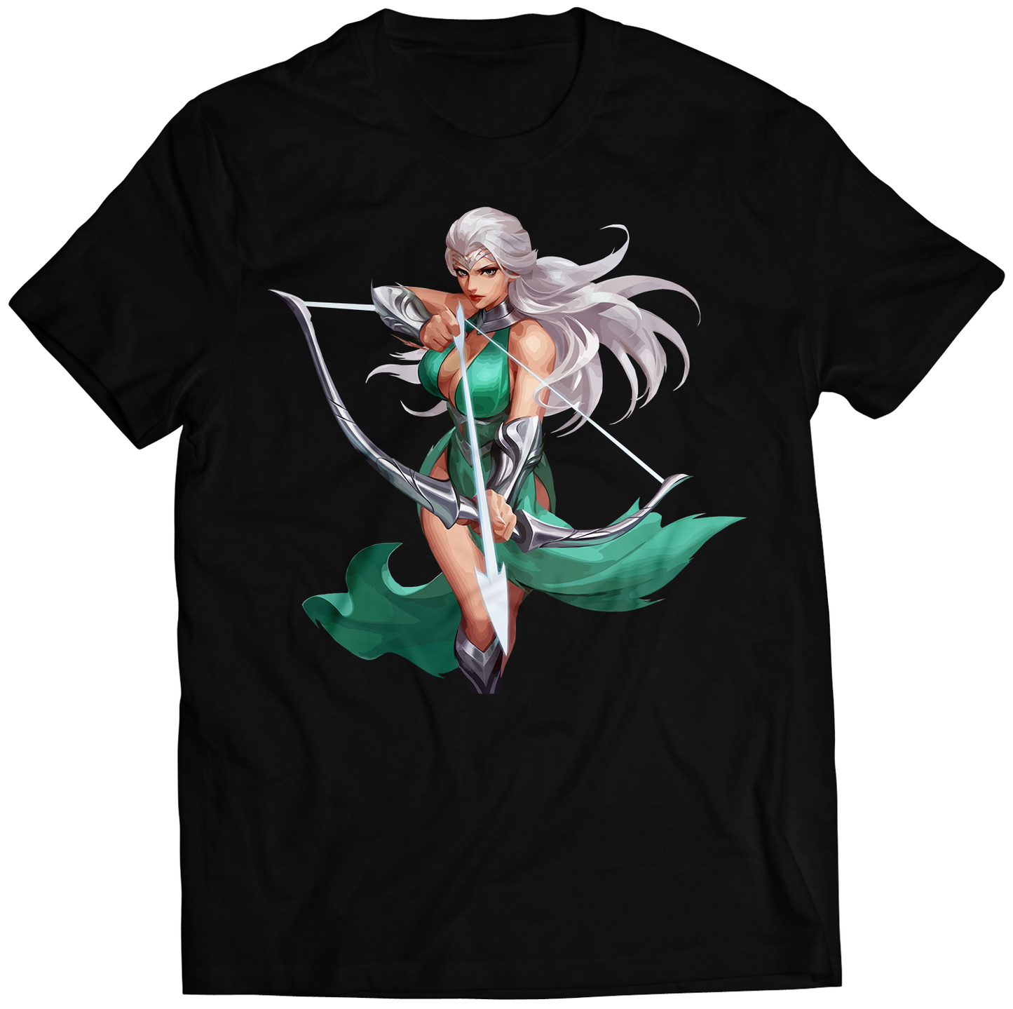 Hurricane Artemis Duel Fighter Premium Unisex T-shirt (Vectorized Design)