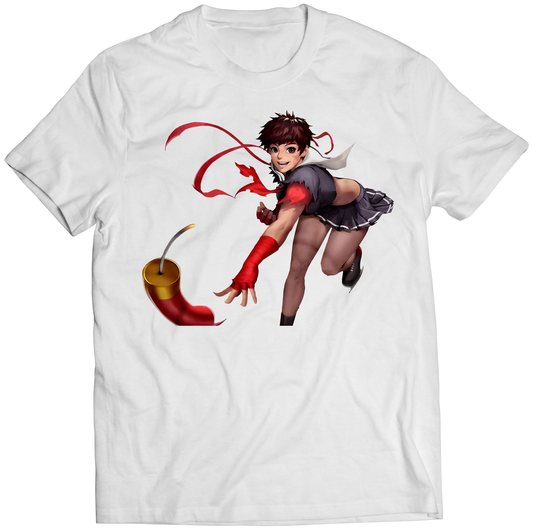 New Years Eve Sakura Duel Fighter Premium Unisex T-shirt (Vectorized Design)