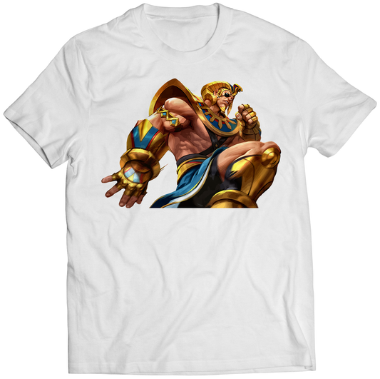 Pharaoh Sagat Duel Fighter Premium Unisex T-shirt (Vectorized Design)