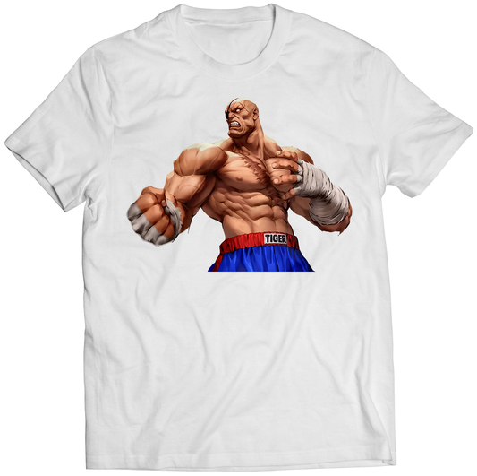 Sagat Duel Fighter Premium Unisex T-shirt (Vectorized Design)