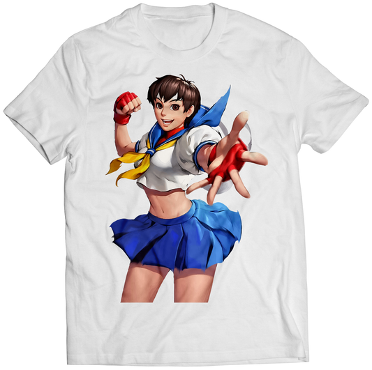 Sakura V1 Duel Fighter Premium Unisex T-shirt (Vectorized Design)