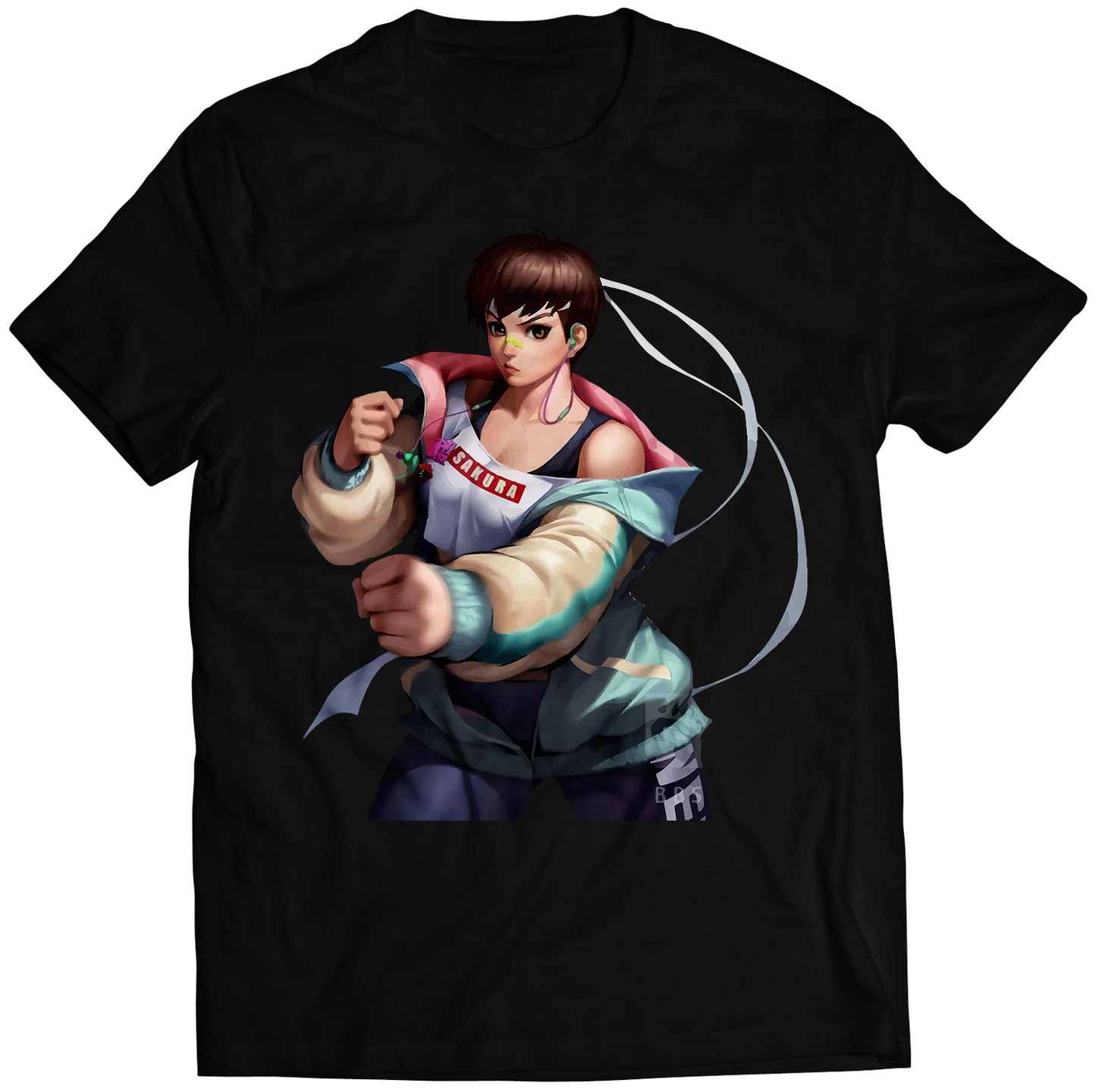 Trendy Sakura Duel Fighter Premium Unisex T-shirt (Vectorized Design)