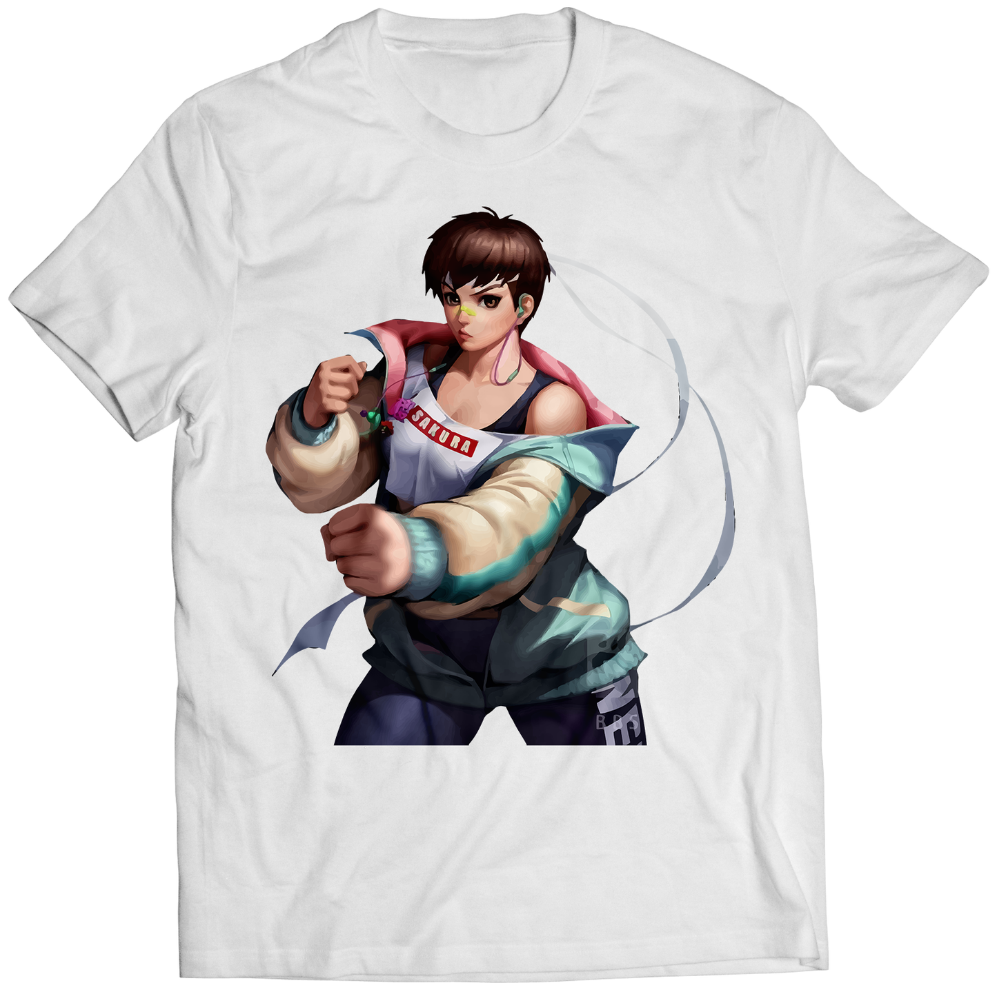 Trendy Sakura Duel Fighter Premium Unisex T-shirt (Vectorized Design)