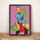 Cammy Sitting Premium Poster (Vectorized Design)