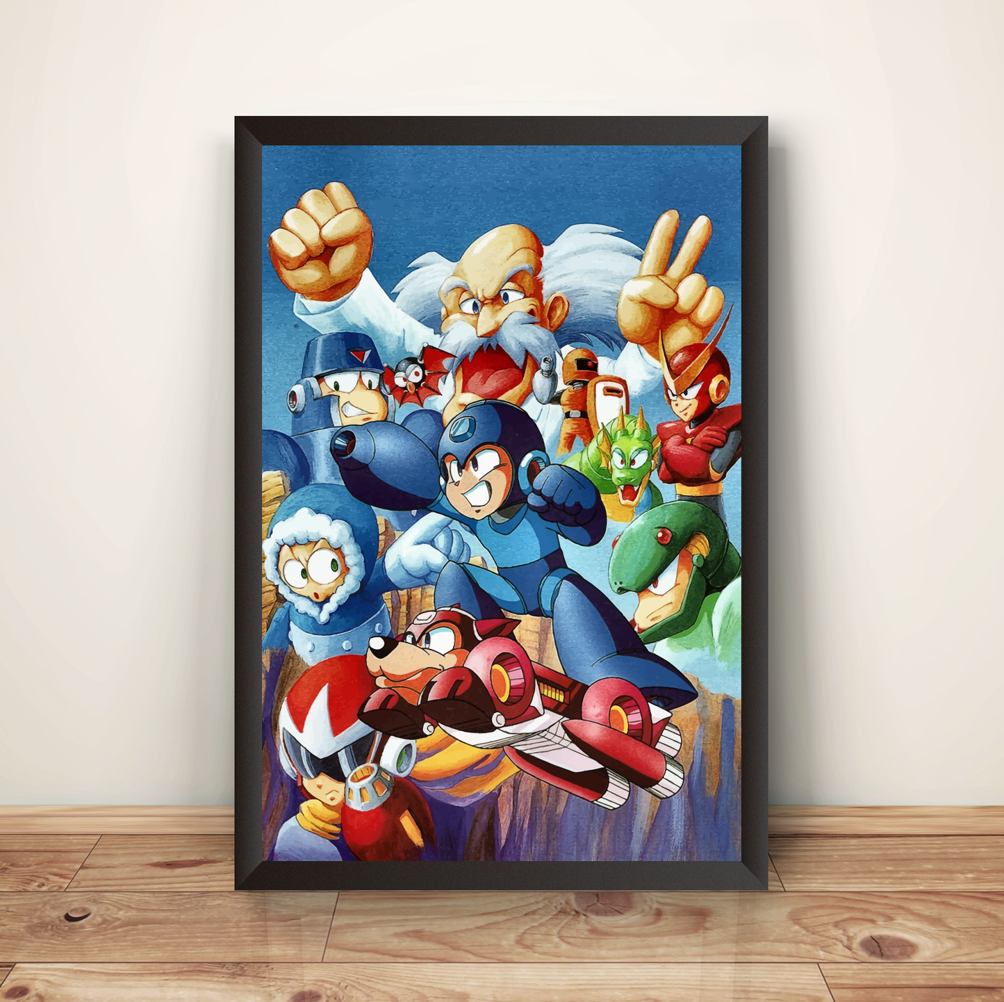 Mega Man The Wily Wars Premium Poster (Vectorized Design)