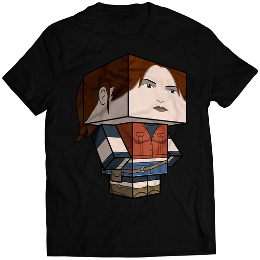 Claire Redfield Papercraft RE DC Premium Unisex T-shirt (Vectorized Design)