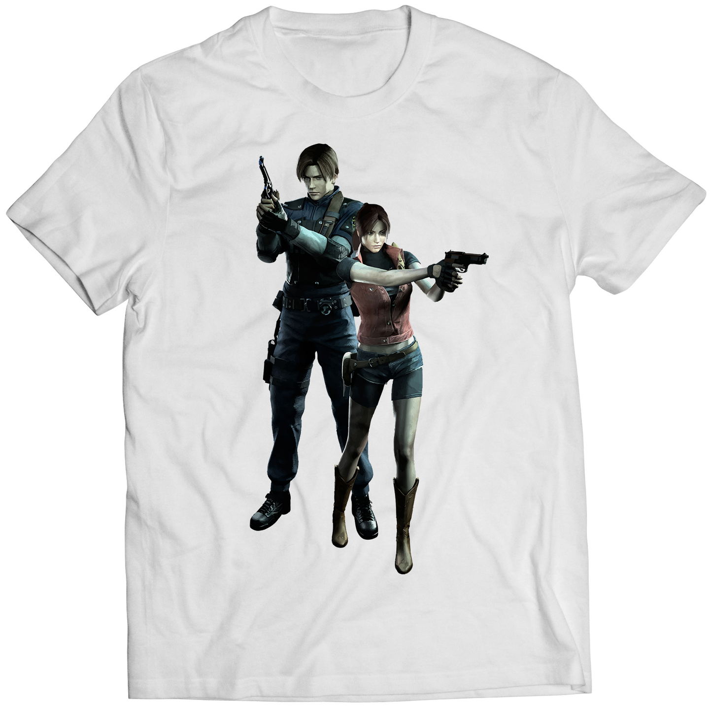 Leon and Claire RE DC Premium Unisex T-shirt (Vectorized Design)