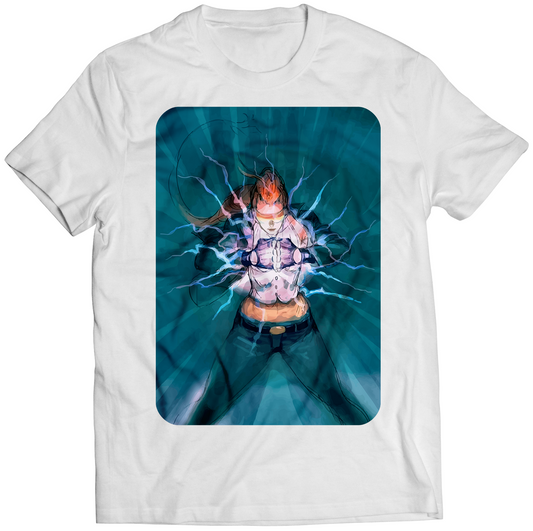 Electrifying Crimson Viper Premium Unisex T-shirt (Vectorized Design)