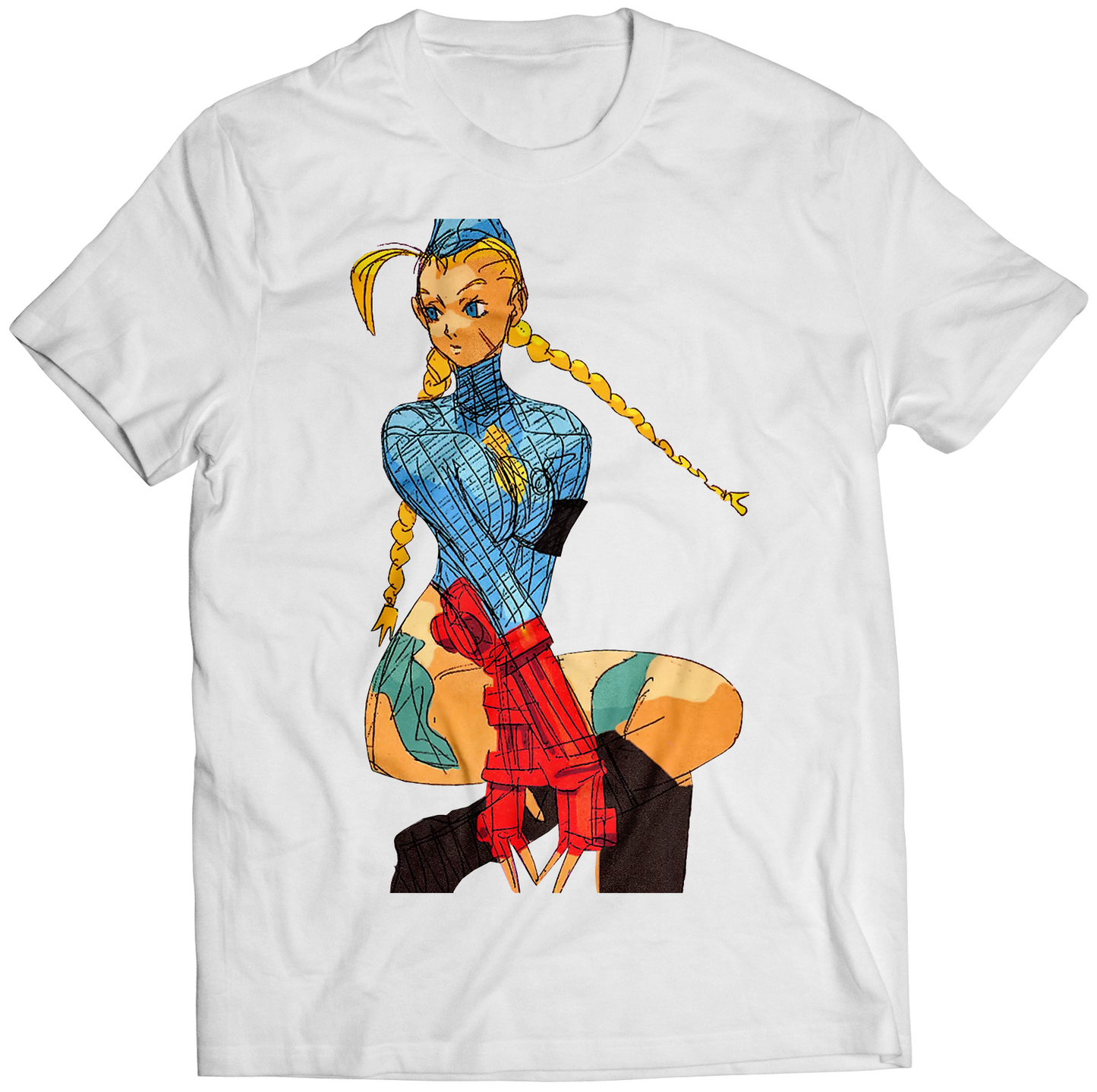 Cammy Sitting Premium Unisex T-shirt (Vectorized Design)