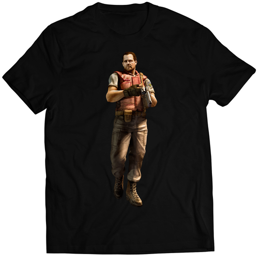 Barry Burton REvil The Mercenaries 3D Premium Unisex T-shirt (Vectorized Design)