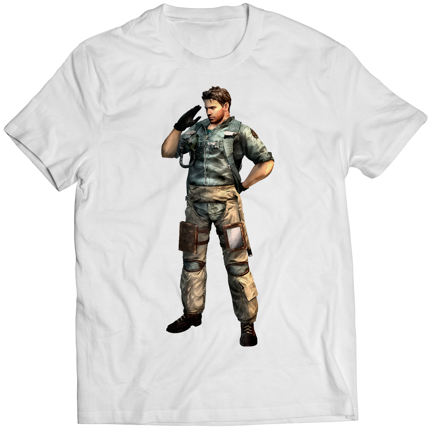 Chris V1 REvil The Mercenaries 3D Premium Unisex T-shirt (Vectorized Design)