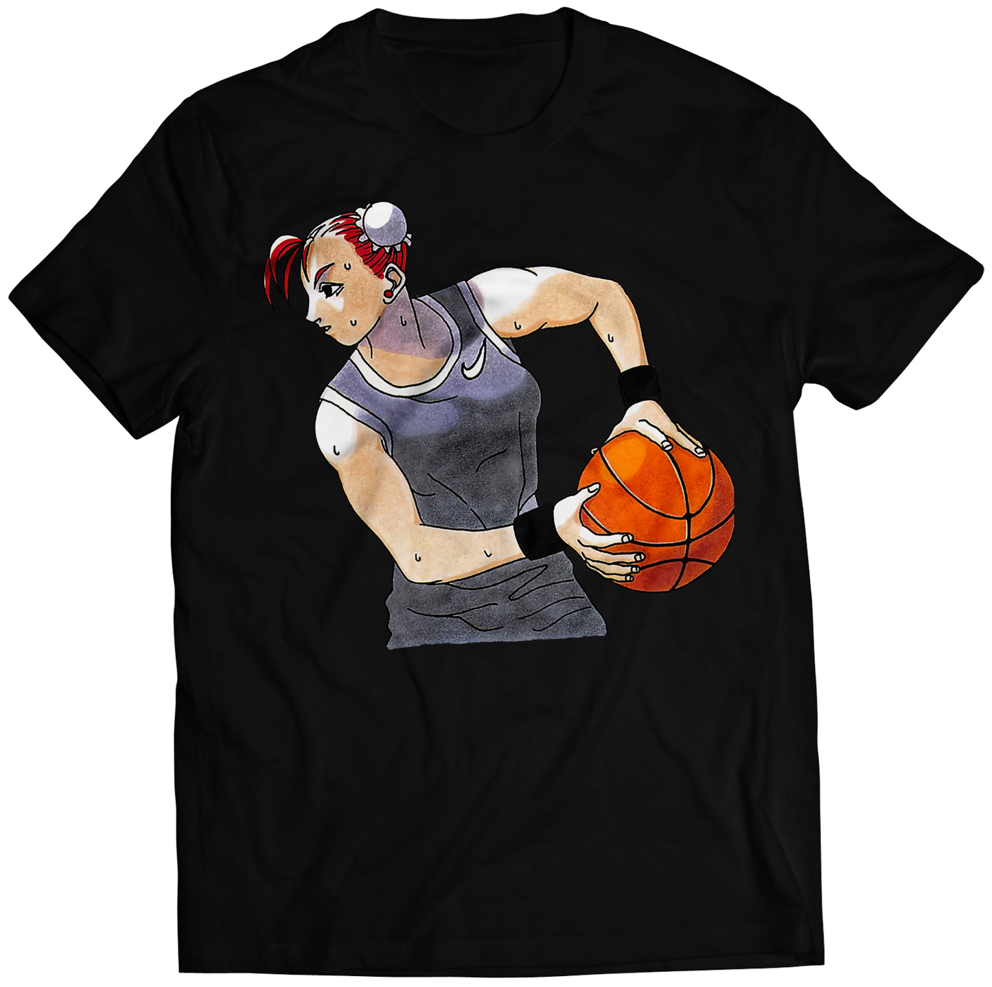 Chun Playing Basketball Premium Unisex T-shirt (Vectorized Design)