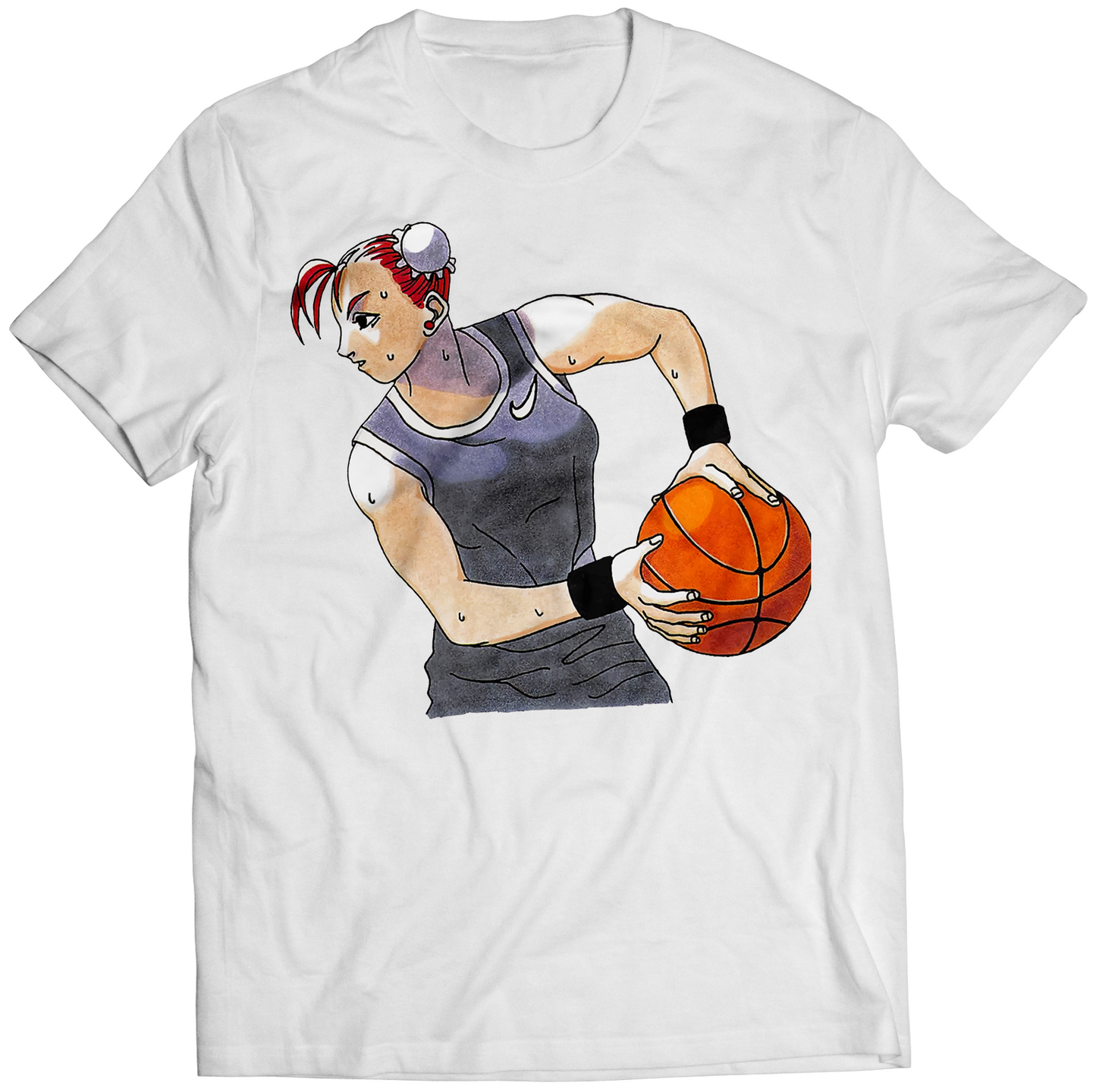 Chun Playing Basketball Premium Unisex T-shirt (Vectorized Design)