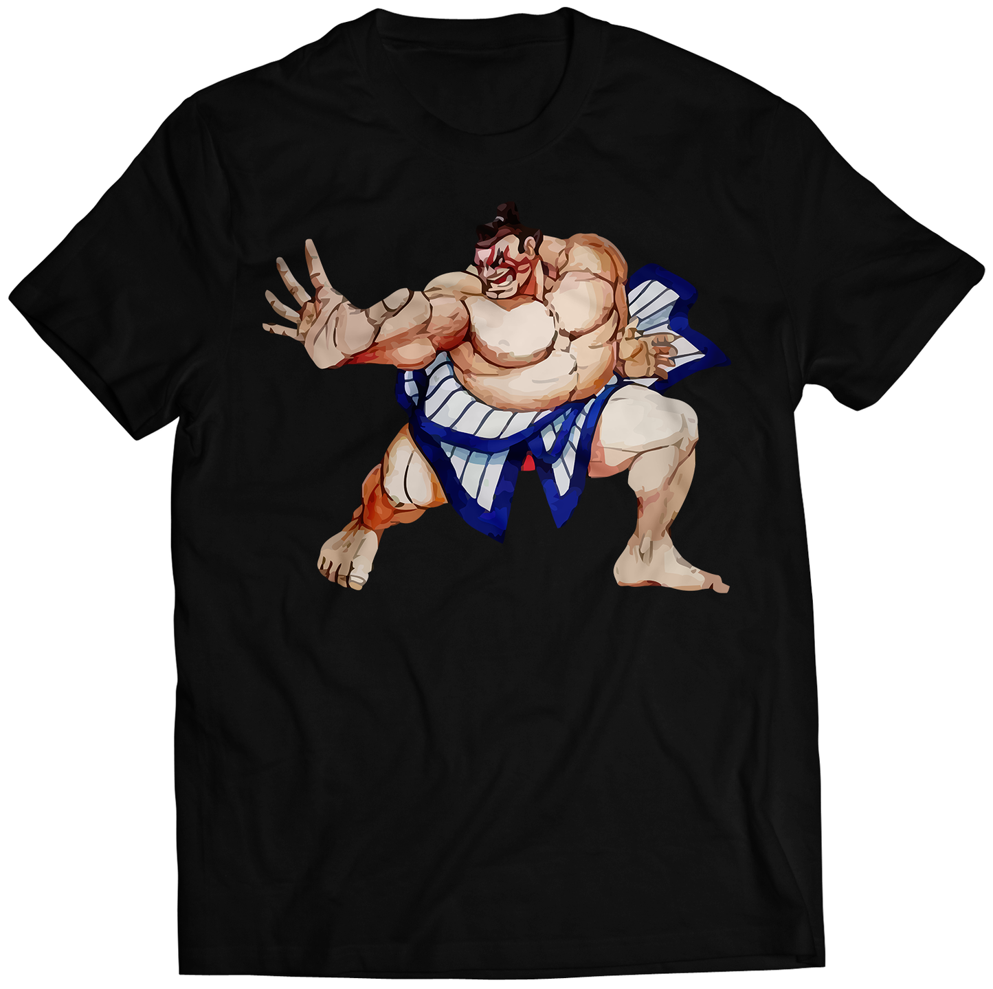 E Honda Rare Original SFII World Warrior Premium Unisex T-shirt (Vectorized Design)